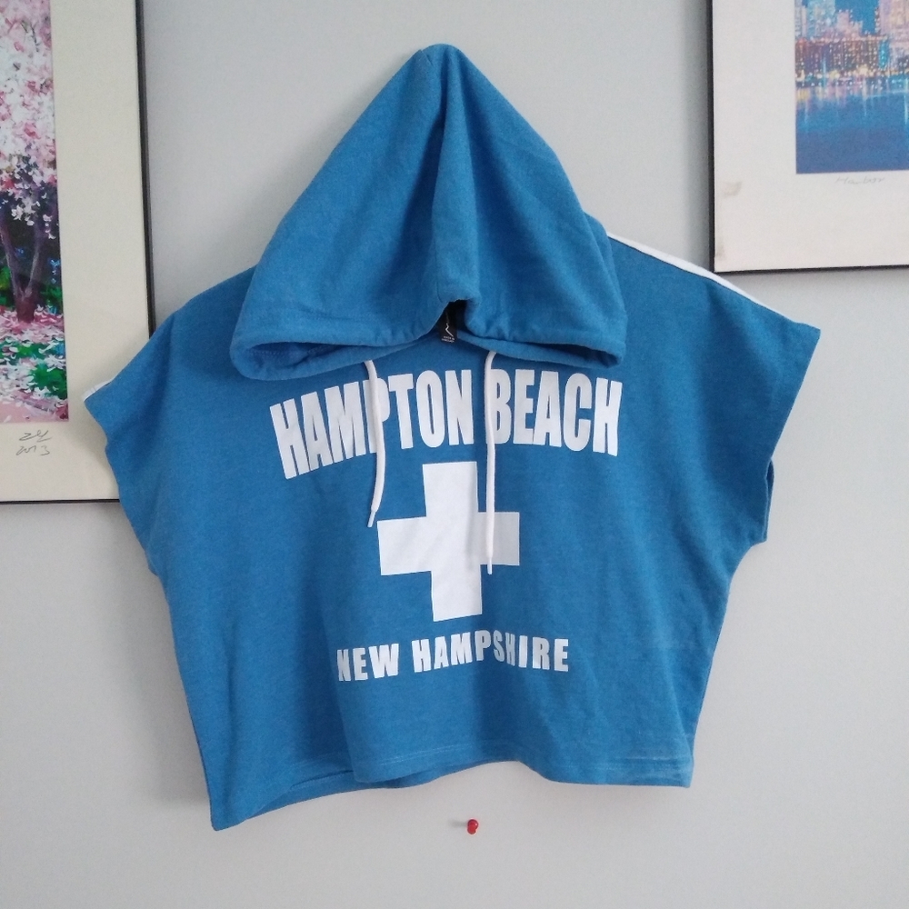 Crop Top Hooded Tshirt